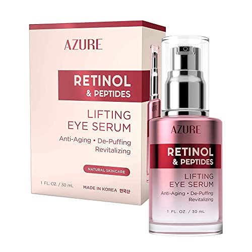 Azure retinol e vitamina E SERO ELENTO ELENTE - Anti envelhecimento, despertar e revitalizar o corretor do círculo escuro - reduz rugas,