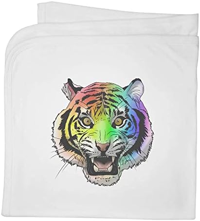 Azeeda 'Rainbow Tiger' Cotton Baby Clanta/xale