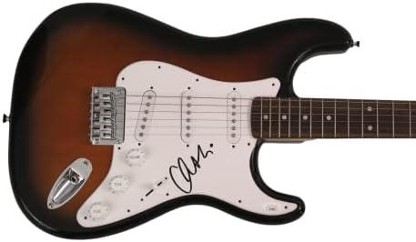 Orianthi Panagaris assinou autógrafo em tamanho real stratocaster guitarra elétrica A W/ James Spence JSA Autenticação