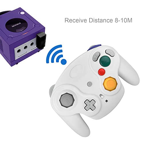 Controlador sem fio GameCube, 2,4g controlador gamepad compatível com nintendo wii u gamecube nintendo switch e pc