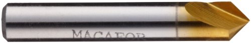 Magafor 4822 Série Cobalt Aço de aço único Catreminista, revestimento de lata, flauta única, 60 graus, haste redonda, haste 0,25 DIA., 0,25 dia do corpo.