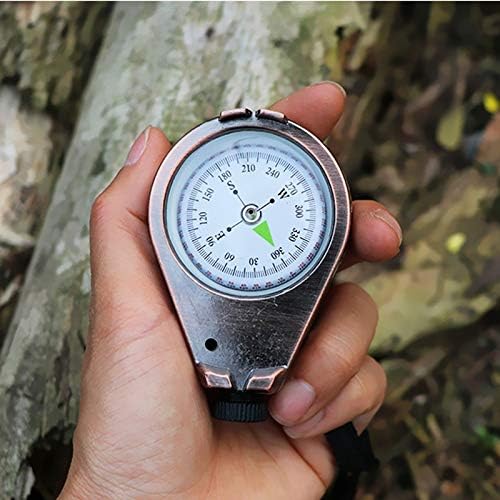ZJHYXYH Handheld Compass, Alta Precisão de Navegação ao ar livre Ferramentas, para caminhar acampando explorando atividades ao ar livre duráveis