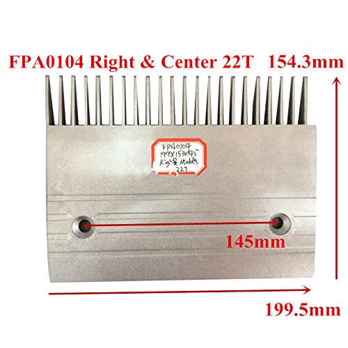10pcs/pack FPA0104 Combes de alumínio de escada rolante L199.5, W154.3, Tamanho da instalação 145,22T Right & Center