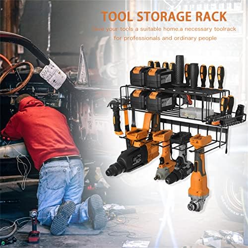 Organizador da ferramenta elétrica, porta -ferramenta sem fio sem fio Rack de ferramenta de força de parede, organizador