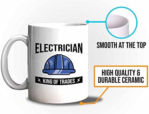 Bubble abraça a caneca de café eletricista 11oz branco - eletricista de negociações - Engenheiro de engenharia elétrica Proffesional