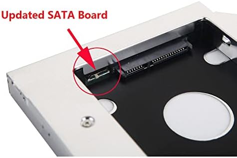 12,7mm 2º HDD SSD Drive rígido bandeja de caixa de baía óptica Bandeja Caddy Frame Bandey para Toshiba Satellite C805 C850 C855
