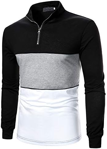 Camisa de pólo de manga comprida mas masculina de Zdfer, camisetas casuais slim fit