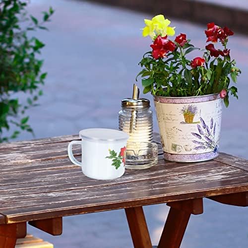 Ganazono Vintage Copo expresso 4pcs Caneca de café caneca de caneca de café xícaras de café com estampa floral xícaras