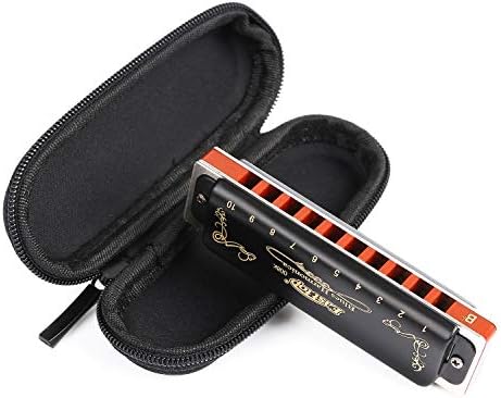Chave Easttop Harmonica do BB 10 Hole 20 Tons Blues diatônicos gaita BB Com o caso de alta qualidade para jogador profissional,