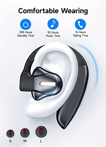 Fone de ouvido Mankiw Bluetooth com fone de ouvido bluetooth de três microfones v5.3 fones de ouvido sem fio de mãos livres para