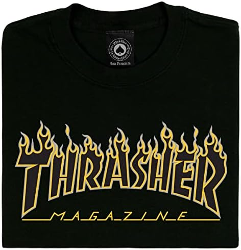 T-shirt de manga curta da chama Thrasher
