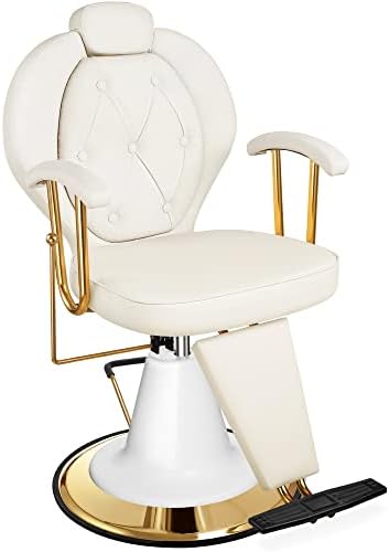 Cadeira de salão reclinável de Baasha para cabeleireiro, cadeira de cabelo para todos os fins com bomba hidráulica de serviço