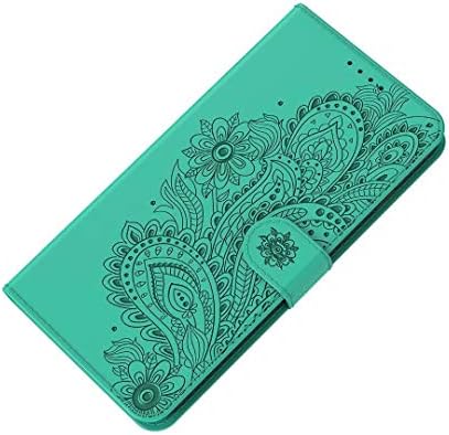 Caixa da carteira Flipbird Compatível com Galaxy S20 Plus Flor de carteira com estoamento de flores Tampa do telefone
