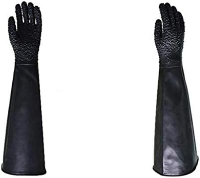 Zhjbd 27 '' Black Professional Sandblasting Glove para gabinete de areia de areia Cabinete de manobra esquerda/961