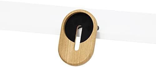 Oakywood Phone Desk Sheld Mount Compatível com Apple Magsafe Carregador - Carregador de telefone sem fio - Estação de carregador magnético - Made Made de madeira natural - Oak