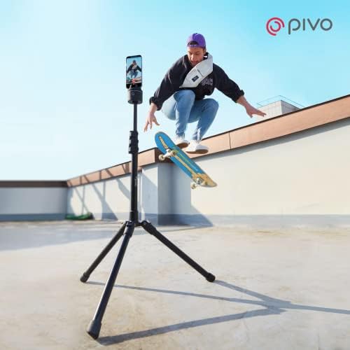 Tripé Pivo - PORTÁVEL DE ALUMINA DE ALUMINA PORTÁVEL PARA STAND de 63 polegadas para smartphone e câmera com opção Universal 1/4 Thread 3 para câmera de ação, DSLR e Pivo PODS