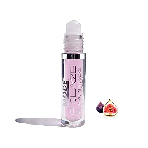 Modo Lip Glaze Key Lime Saborado Lip Liber, role no brilho molhado com hidratação hidratante amêndoa doce, areni noir e rosa selvagem
