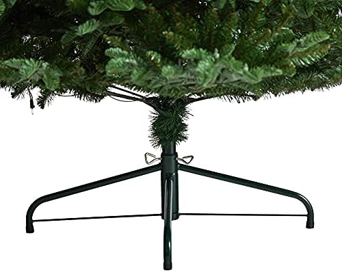 8 pés. Árvore de Natal artificial de abeto da Carolina do Sul com 700 luzes quentes brancas e 3412 galhos dobráveis
