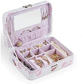 Caixa de jóias xjjzs, flanela selecionada, macia e suave, fácil de transportar, usada para armazenar jóias