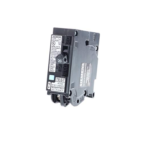 Siemens Q120DFN 20 AMP 1 POLO DUTO FUNCIONE PULL-OND CIRCUITOR NETRO DO CIRCUITOR, BLACK