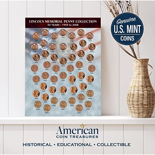 Tesouros de moedas americanos tesouros de moedas americanos lincoln memorial centny collection 1959-2008 novidade