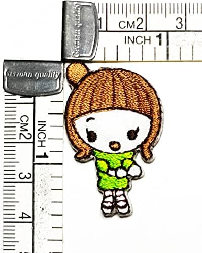 Kleenplus 2pcs. Mini Patches Girl Girl Arts Artes Cute Garota Cartoon Patch Sign Symbol Costume T-shirt Jeans Jeans Hats Mochilas