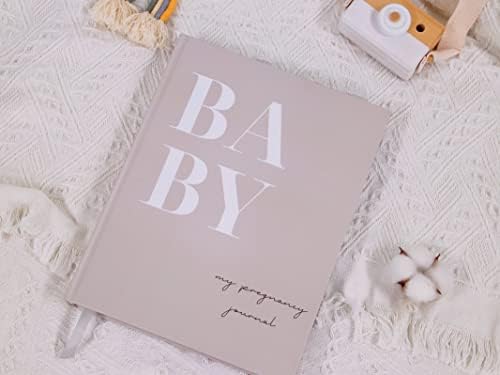 Livro de memória do diário de gravidez elegante de Joss & Lac Design - Luxury 140GSM Paper, 270 páginas vem com caixa de lembrança