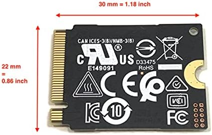 Samsung SSD 512GB PM991 M.2 2230 30mm NVME PCIE Gen3 X4 MZ9LQ512HALU MZ-9LQ512A Solid State Drive Compatível com Dell HP Lenovo