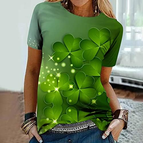 Womens St Patricks Day Tee Irish Shamrock Shirt