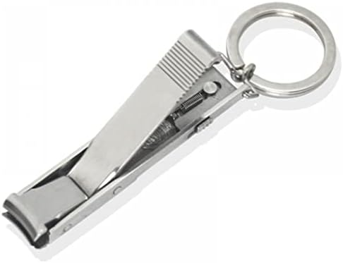 DNATS Aço inoxidável dobrável unhas cortadoras de unhas cortador homem mulher êxtas de mão key timer keychain
