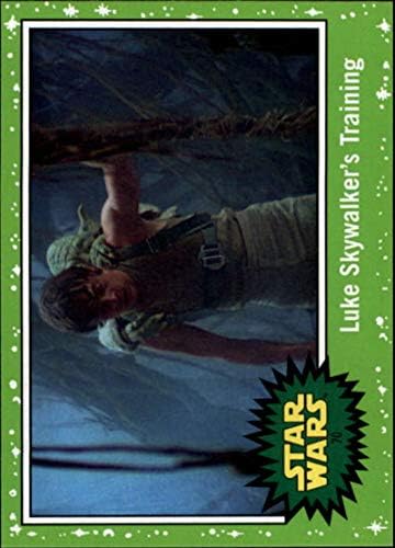 2019 Topps Star Wars Journey to Rise of Skywalker Green 70 Luke Skywalker's Training Trading Card