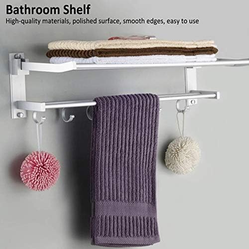 Prateleira de chuveiro salalis, prateleiras de banheiro prateado alumínio para cozinha de banheiro, quarto