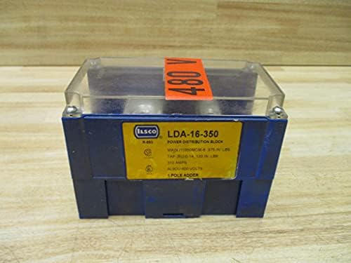 ILSCO LDA-16-350 AL MECH 1SP 1X350-6 2/0-14 TUR CSA, Silver