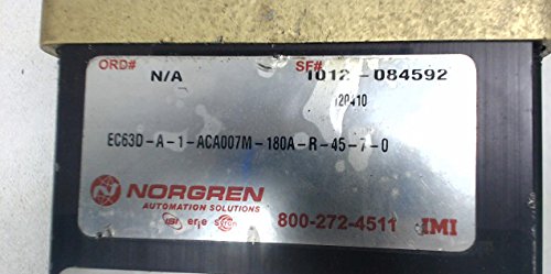 Norgren EC63D-A-1-ACA007M-180A-R-45-7-0 GLAMP EC63D-A-1-ACA007M-180A-R-45
