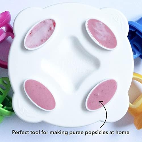 Gardete Nuby Fruitsicle fresco Bandeja pop congelada, maçaneta 1set 4set multicolorida 4