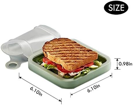 Lancheira de lancheira Sanduíche Sandwich Box portátil lanche reutilizável Box Box Box de lanche de cozinha de cozinha de cozinha