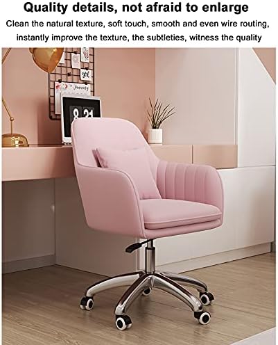 Cadeira de escritório em casa, cadeira de mesa de veludo cadeira de computador ergonômica no meio do zagueiro cadeira giratória confortável