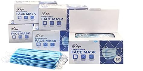 Pacote de máscaras descartáveis ​​azuis de 3 Ply, G Hope, fabricado na Coréia