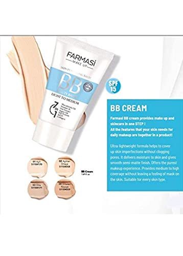 Farmasi compõe o creme BB 50 ml de meio 03