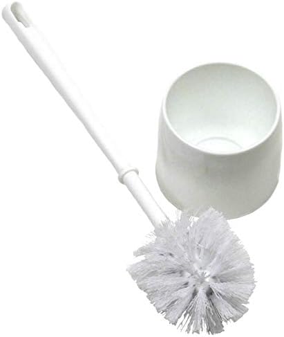Chef Craft Selecione Brush de vaso sanitário com caddy, 14,25 polegadas, branco