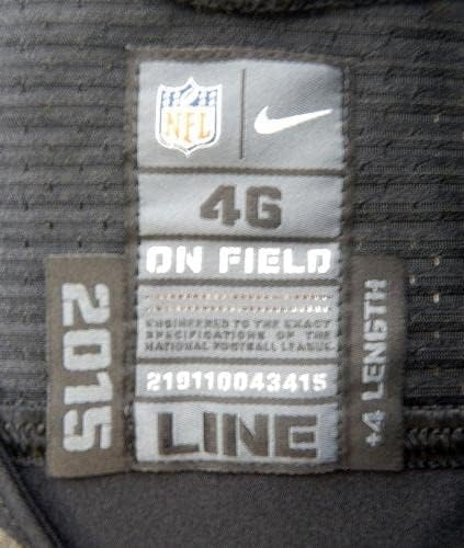 2015 San Francisco 49ers Blank Game emitiu Black Jersey Color Rush 46 DP30129 - Jerseys de jogo NFL não assinado usado