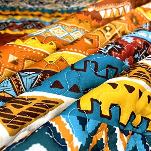 MOCALETTO LUZUGHO 2 peças Tamanho gêmeo Boho Quilts, Redding de colcha elegante e reversível Conjunto de roupas de cama com travesseiro