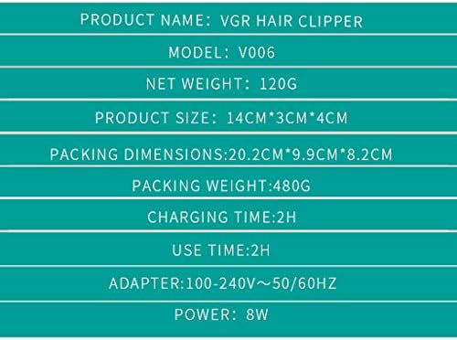 Clippers de cabelo sem fio para homens crianças recarregam o kit de ferramentas de corte de cabelo mute de barbear de