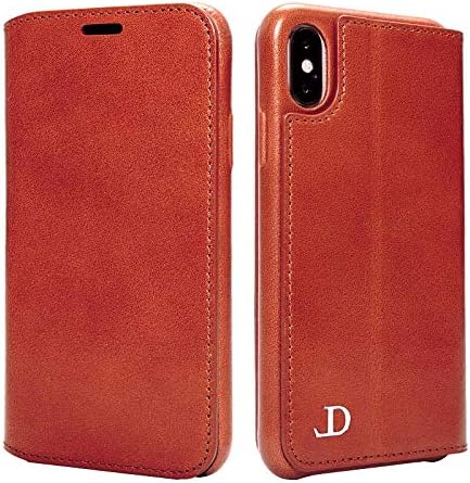Longvadon Bovine Leather Case - Compatível com iPhone X & Xs - Feito de Genuíno, Grãos Completos, Couro Bovino Tonalizado de Vegetais