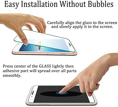 Protetor de tela Katin [2-Pack] para iPhone SE 3, SE 2022, iPhone SE 2, SE 2020 de 4,7 polegadas de vidro temperado, anti-scratch, 9H Duridade, amigável para casos