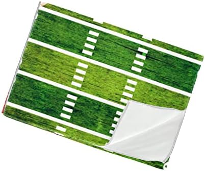 Guerotkr 2 PCs, toalhas de ioga, toalhas de ginástica, toalha de tapete de ioga, toalhas de treino para suor, campo de futebol verde American Soccer Pattern