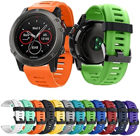 Irfkr Substituição Bandas de vigia de silicone suaves Strap para Garmin Fenix ​​3 / Fenix ​​3 HR GPS Relógio com ferramentas relógios