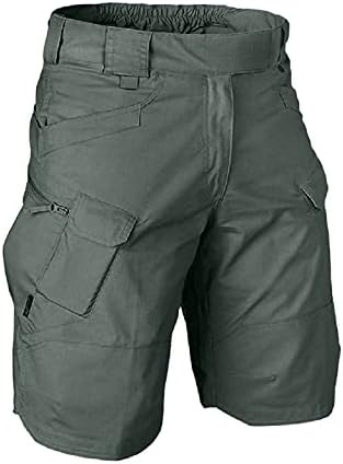 Shorts de carga de jarro para homens shorts de caminhada ao ar livre rápida seca verão shorts táticos casuais de cor sólida com bolsos