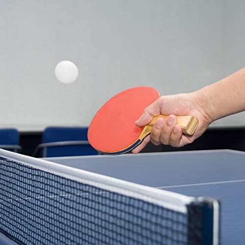 Conjunto de tênis de mesa - jogo portátil de dois jogadores instantâneos com rede retrátil, remos de madeira e bolas