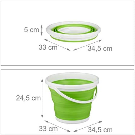 Relaxdays Folding Bucket, lixo de esfrego